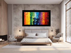 LGBT Rainbow Love Canvas Art Print