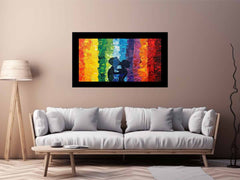 LGBT Rainbow Love Canvas Art Print