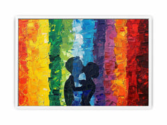 LGBT Rainbow Love Canvas Art Print