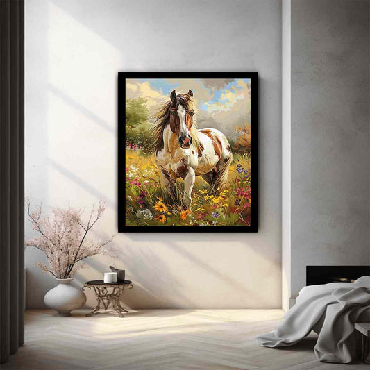 Pony Horse Canvas Art Print Painting