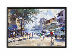 Streets in Nairobi watercolour painting