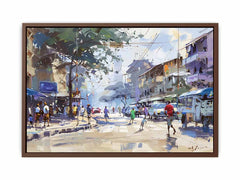 Streets in Nairobi watercolour painting