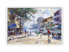 Streets in Nairobi watercolour painting