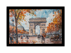 Arc De Triomphe Paris Canvas Painting