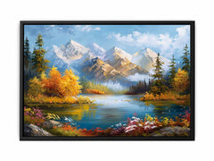Forest Lake Canvas Art Print Artowrk