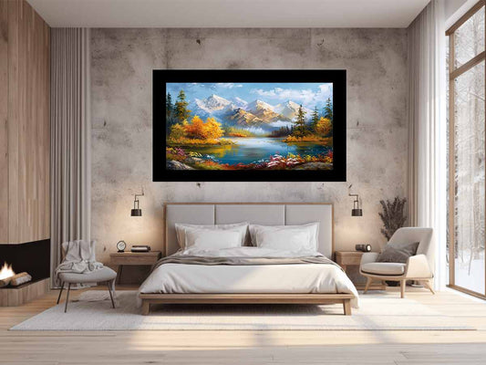 Forest Lake Canvas Art Print Artowrk