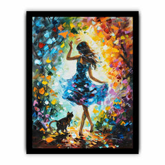 Dance With My Cat Canvas Art Print
