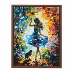 Dance With My Cat Canvas Art Print