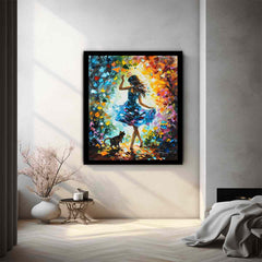 Dance With My Cat Canvas Art Print