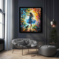 Dance With My Cat Canvas Art Print