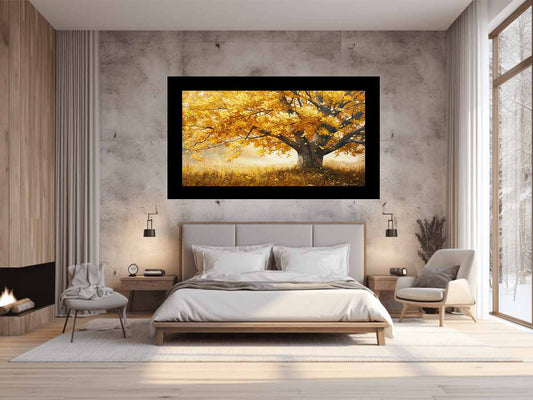 Golden Tree Canvas Painting