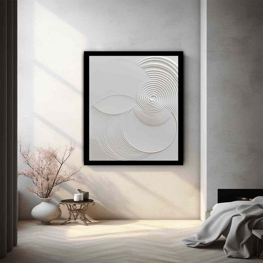 Minimalist Modern White Art Canvas Art Print