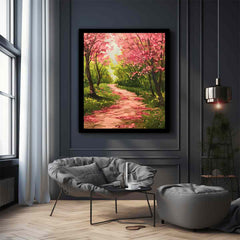 Spring Pathway Canvas Art Print