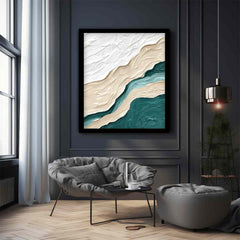 Ocean wall art texture painting print
