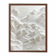 Textured Snow Mountian Painting
