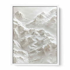 Textured Snow Mountian Painting