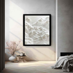Textured Snow Mountian Painting