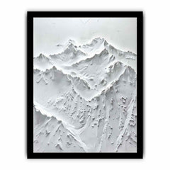 Snow Mountian Texture Art  Painting
