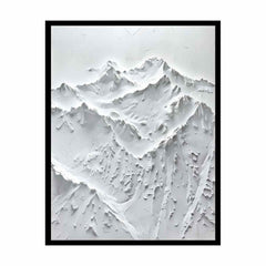 Snow Mountian Texture Art  Painting
