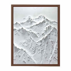 Snow Mountian Texture Art  Painting