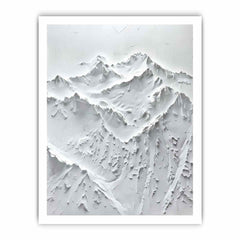 Snow Mountian Texture Art  Painting