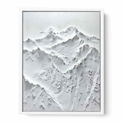 Snow Mountian Texture Art  Painting