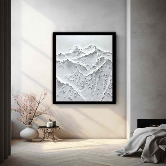 Snow Mountian Texture Art  Painting