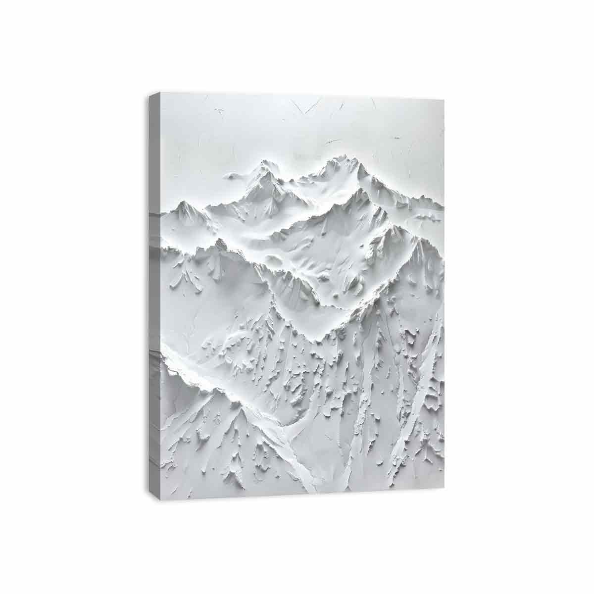 Snow Mountian Texture Art  Painting