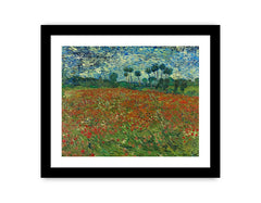 Poppy Field By Vincent Van Gogh Framed Print