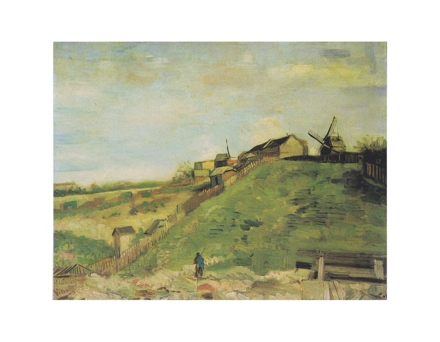 The Hill Of Montmartre By Van Gogh Canvas Print