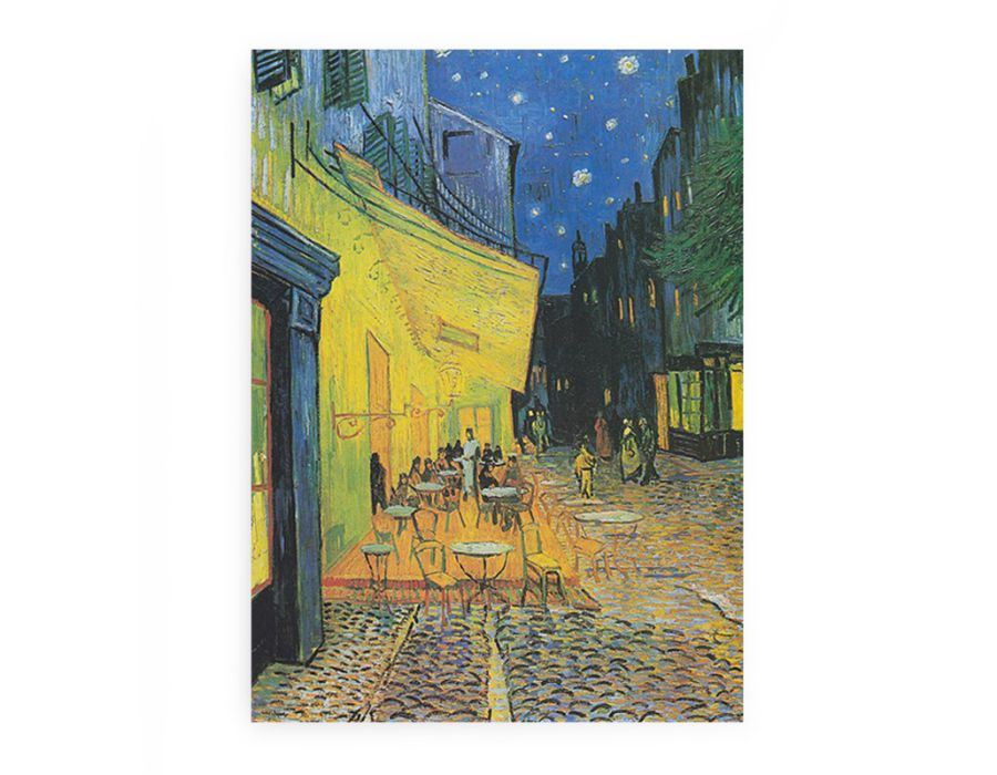 Cafe Terrace at Night Framed Print