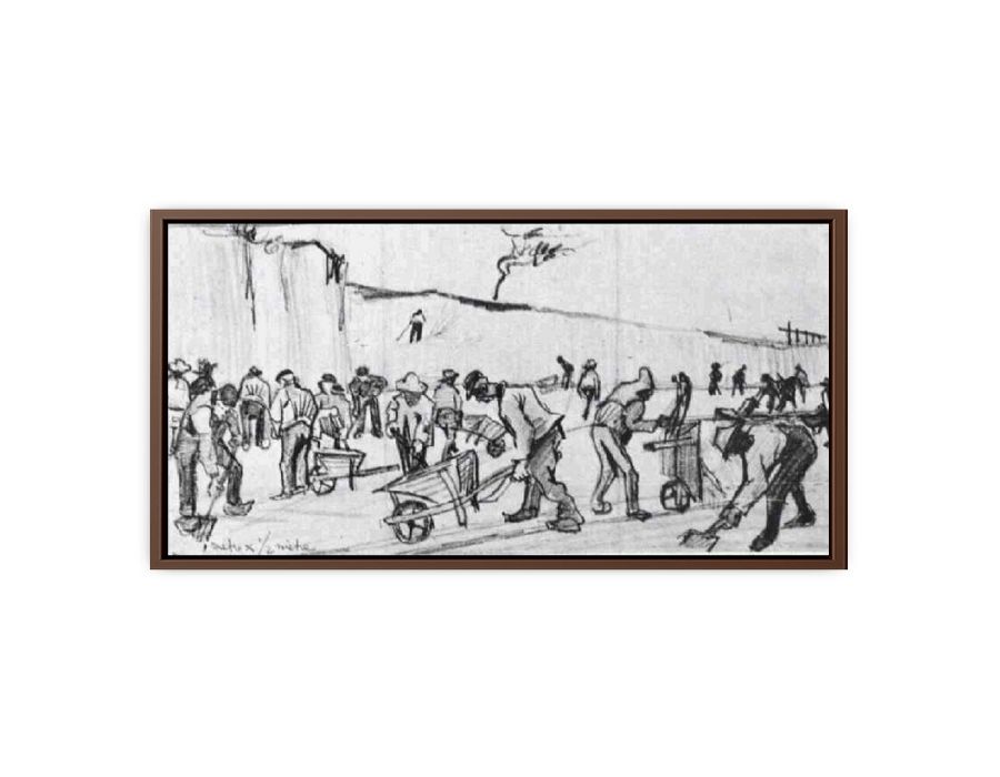 Sand Diggers in Dekkersduin near The Hague Canvas Print