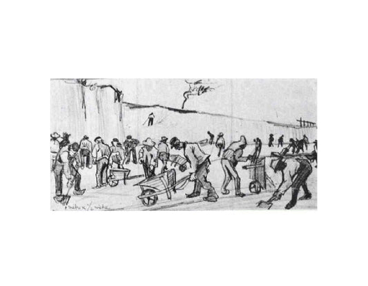 Sand Diggers in Dekkersduin near The Hague Canvas Print