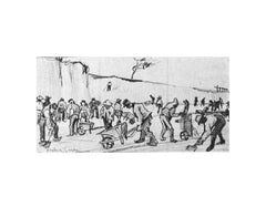 Sand Diggers in Dekkersduin near The Hague Framed Print