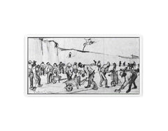 Sand Diggers in Dekkersduin near The Hague Canvas Print