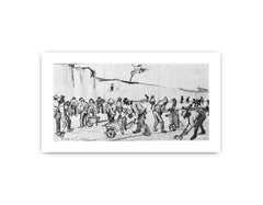 Sand Diggers in Dekkersduin near The Hague Framed Print