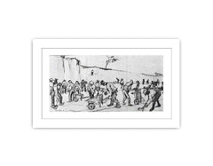 Sand Diggers in Dekkersduin near The Hague Framed Print