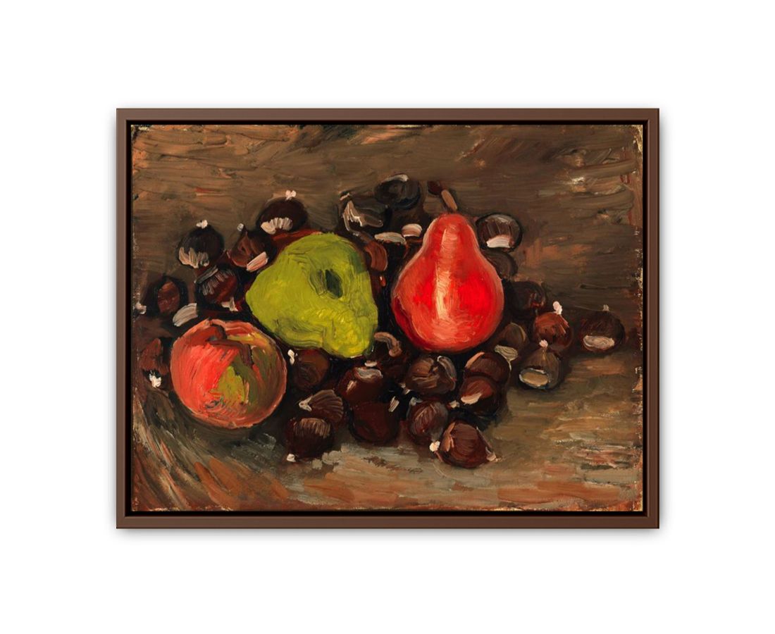 Still Life with Fruit and Chestnuts Canvas Print