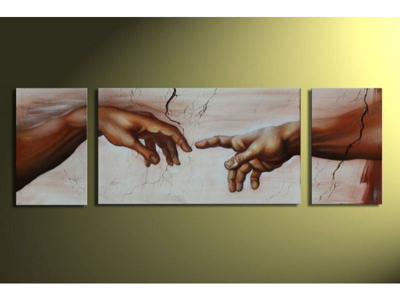 3 Panel Hold My Hands Painting 