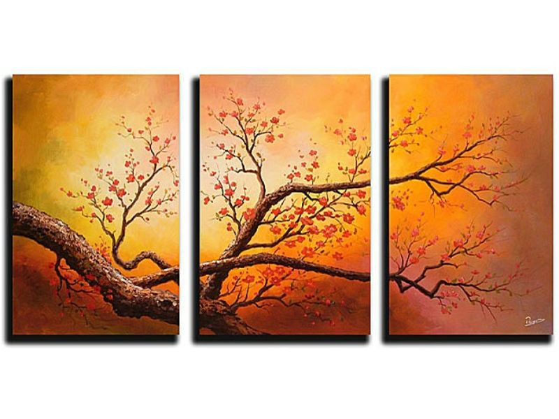 Tree Art Painting Set of 3 