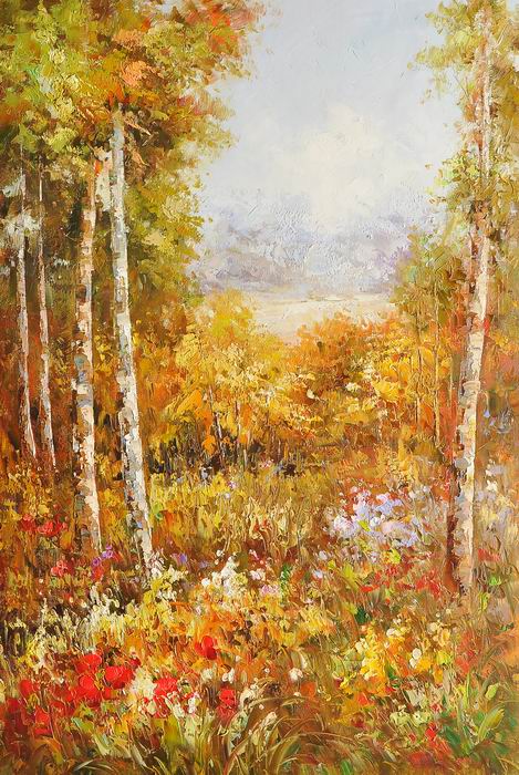 Flower Tree Knife Art Landscape Painting Set 