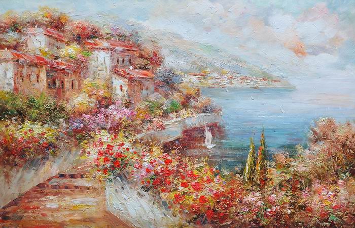 Knife Lake House Art Mediterranean Painting 